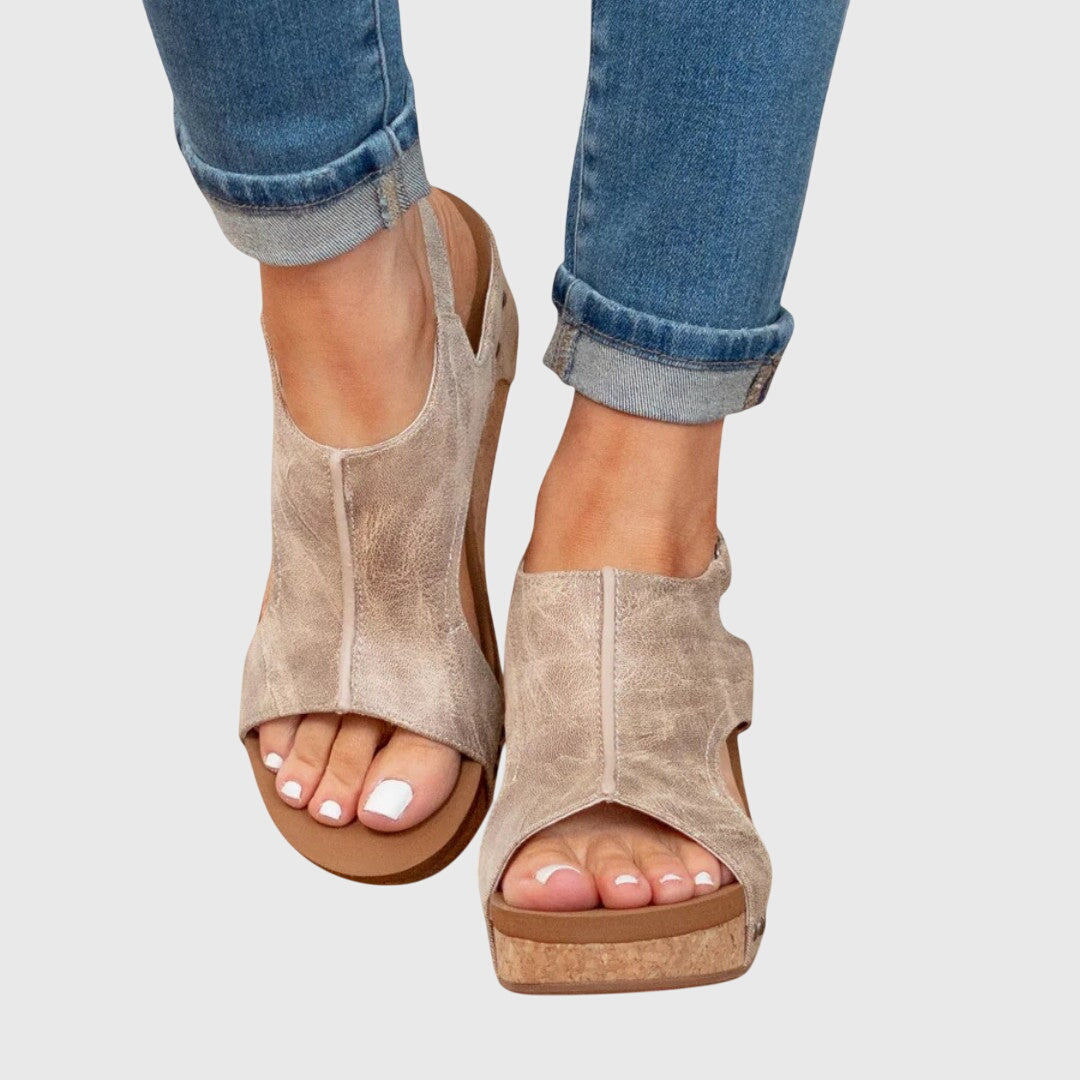 Natalie Women's Suede Platform Wedges 1