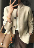 Women's Wool Cardigan - Off White