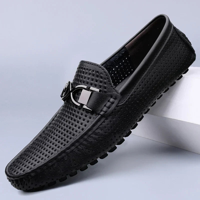 Nathan Men's Leather Driving Loafers 1