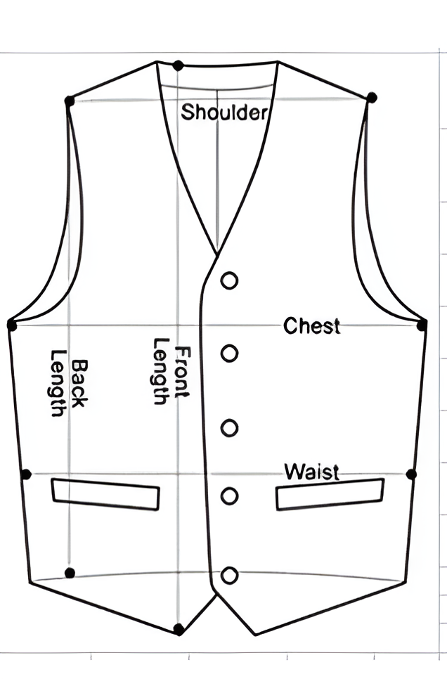 Nicholas Men's Wool Double Breasted Waistcoat 8