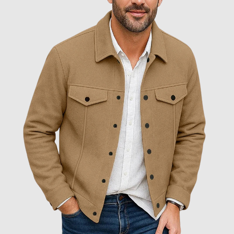 Noah Men's Wool Double Breasted Denim Jacket 4