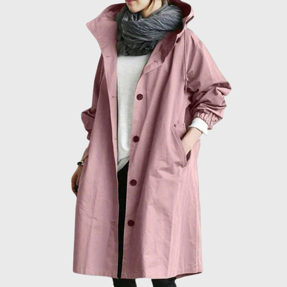 Odette Women's Hooded Trench Coat 6
