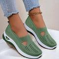 Orthopedic Mesh Walking Sneakers - Army Green