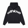 Oversized Graphic Hoodie - Black