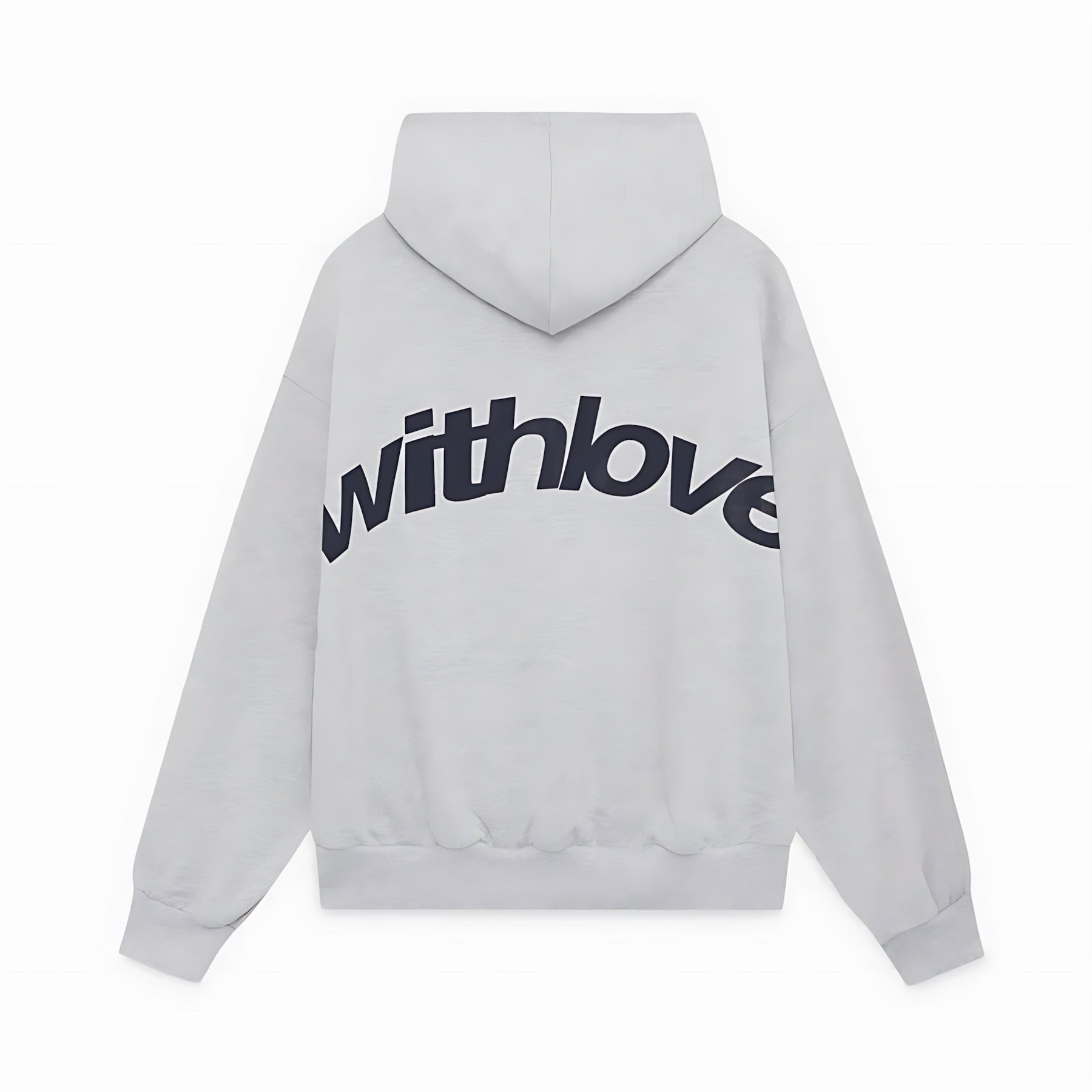 Oversized Graphic Hoodie - Gray