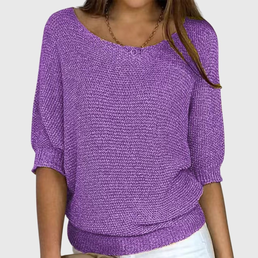 Women's Knit Sweater - Purple