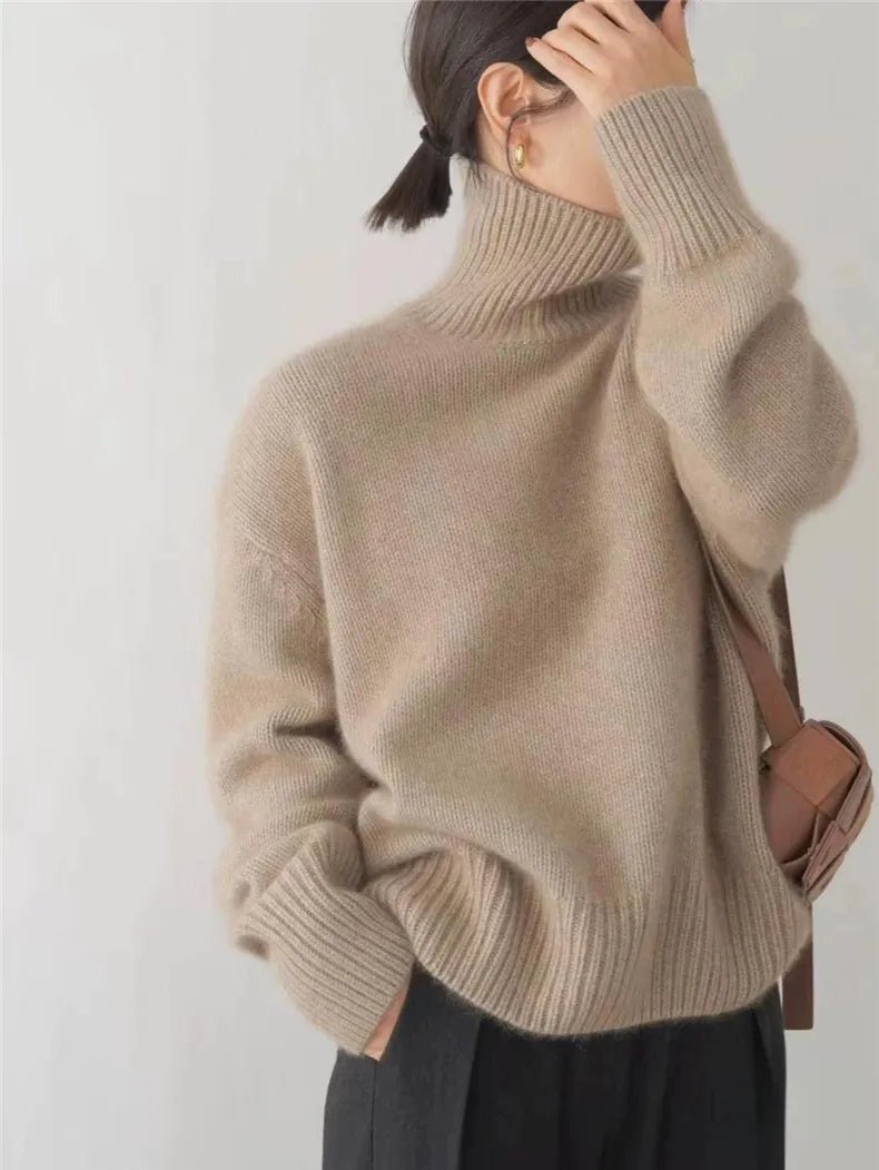 Women's Oversized Turtleneck Sweater