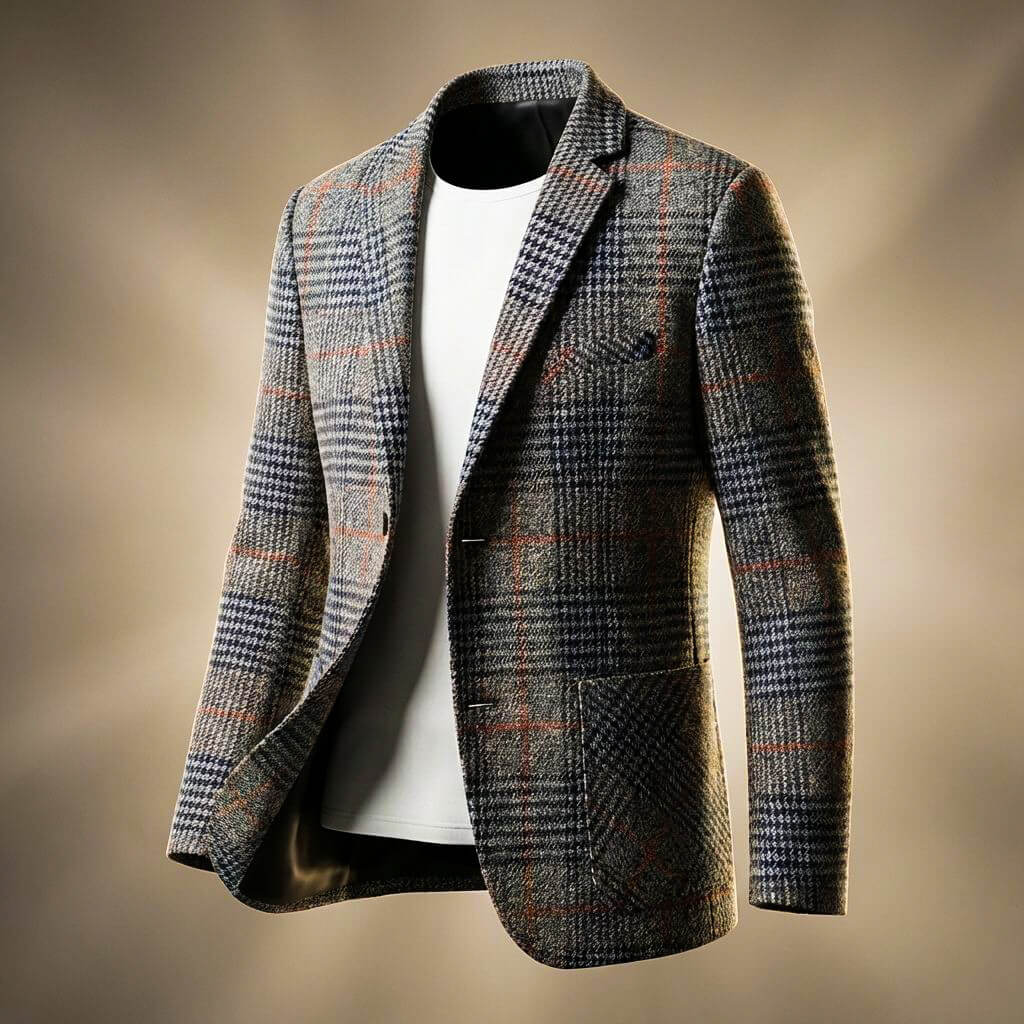 Parker Men's Wool Checked Blazer 2