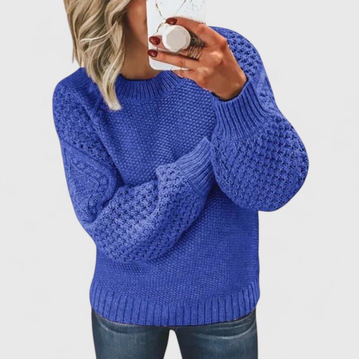 Women's Chunky Knit Sweater - Blue