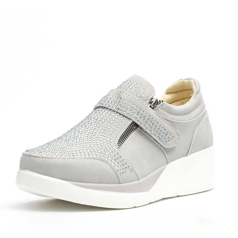 Women's Suede Wedge Sneakers