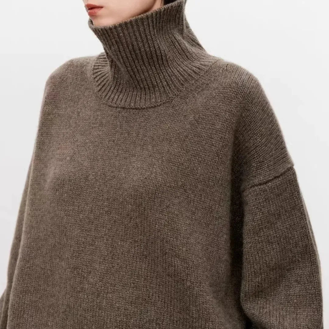 Phoebe Women's Wool Turtleneck Sweater 4
