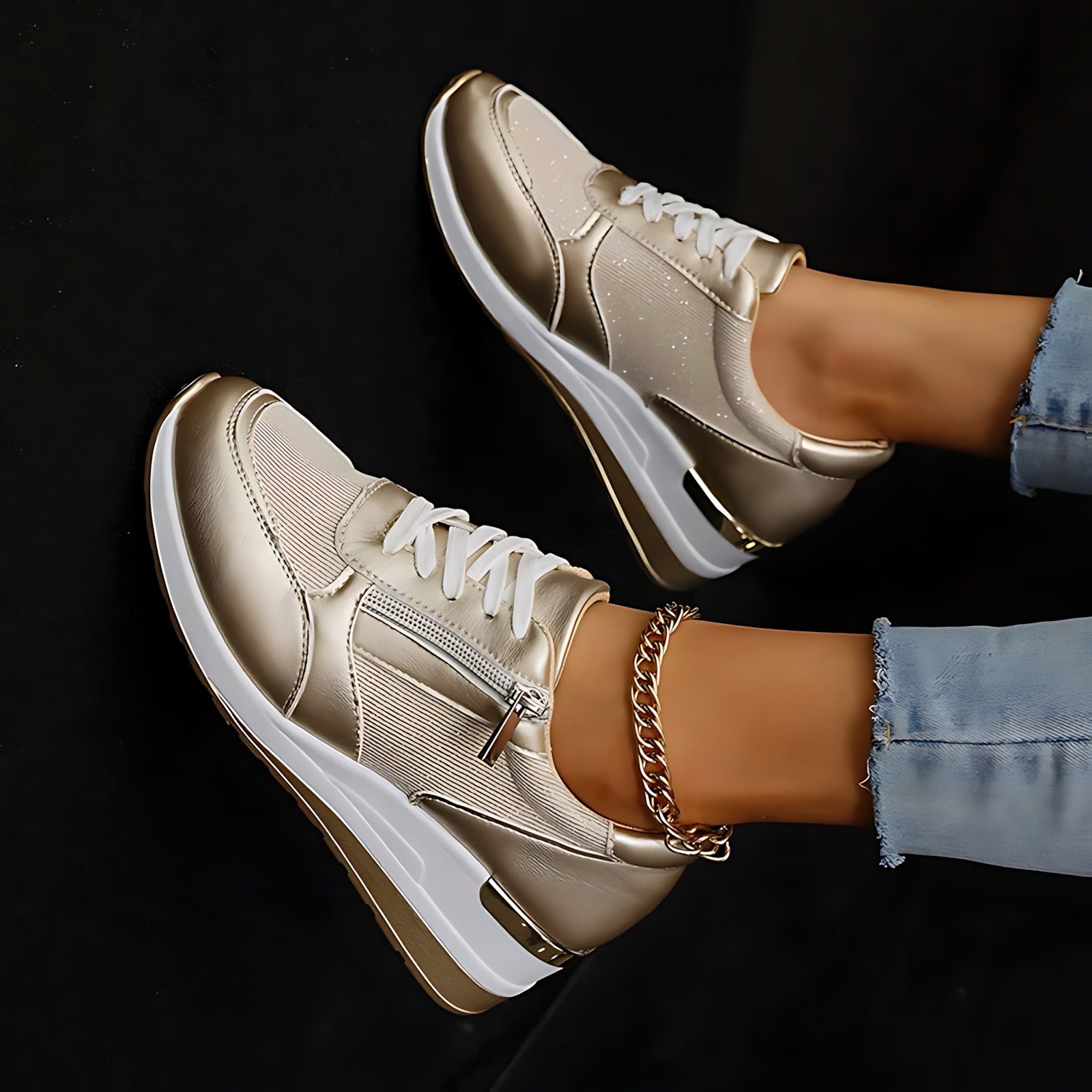 Platform Wedge Sneakers
