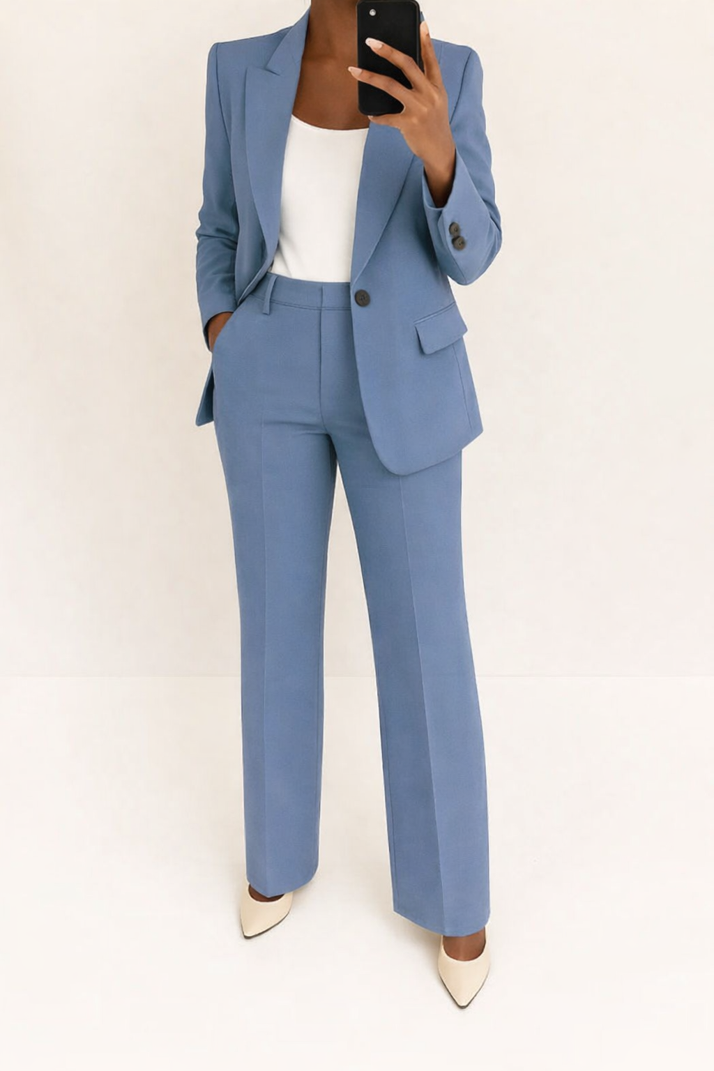 Poppy Women's Double Breasted Blazer & Trouser Set 1
