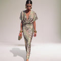 Poppy Women's Printed Wrap Midi Dress 1