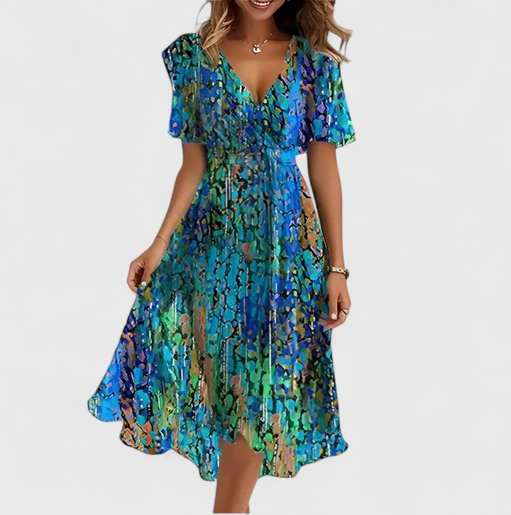 Rachel Women's Floral Wrap Midi Dress 1