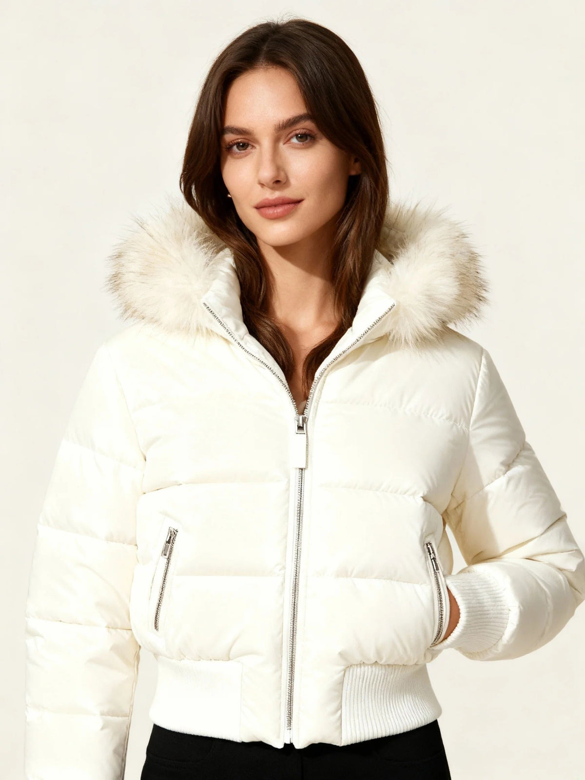Women's Cropped Puffer Jacket