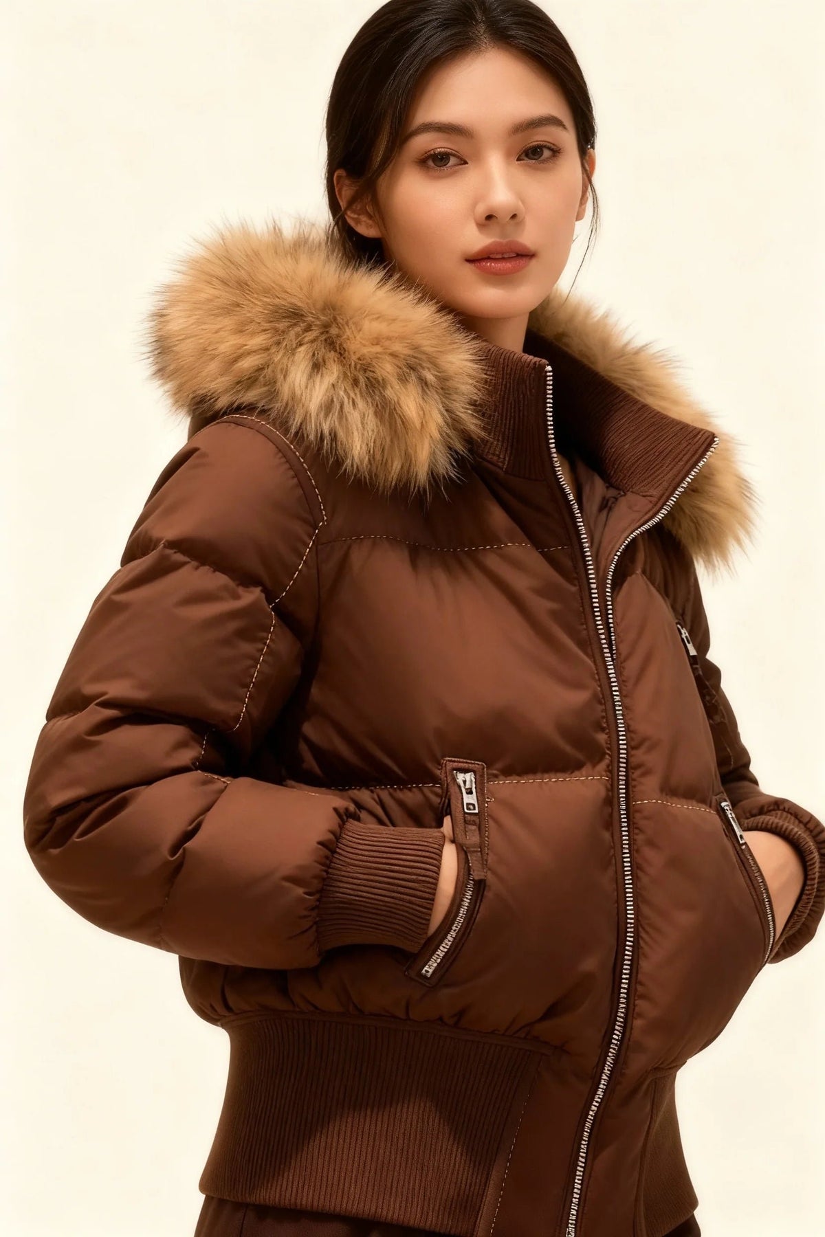 Women's Cropped Puffer Jacket