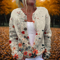 Women's Floral Cardigan - MultiColor