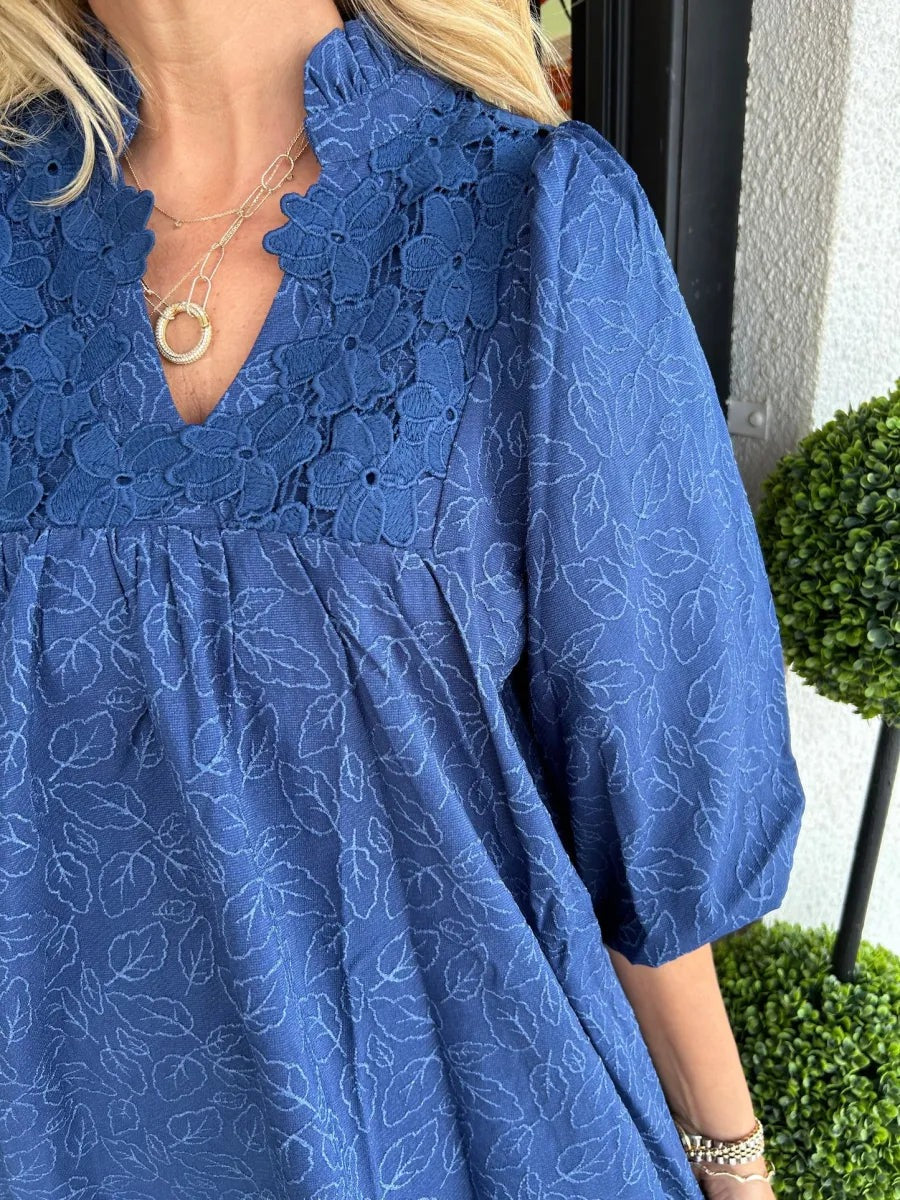 Puff Sleeve Mini Dress