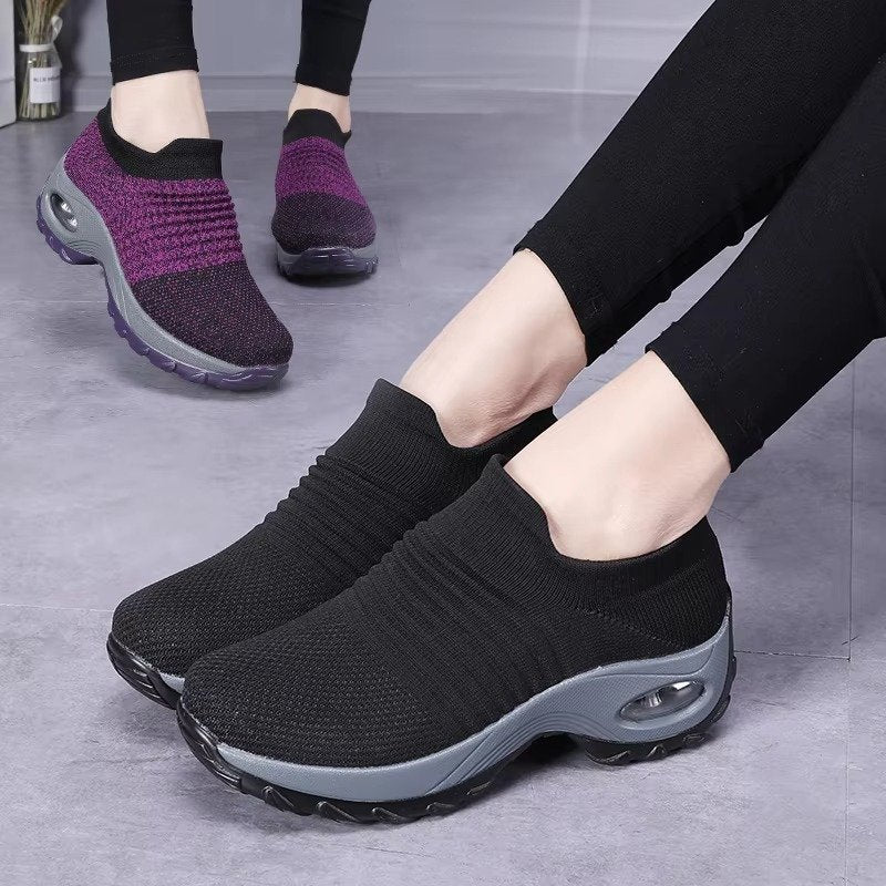 Women's Knit Platform Sneakers