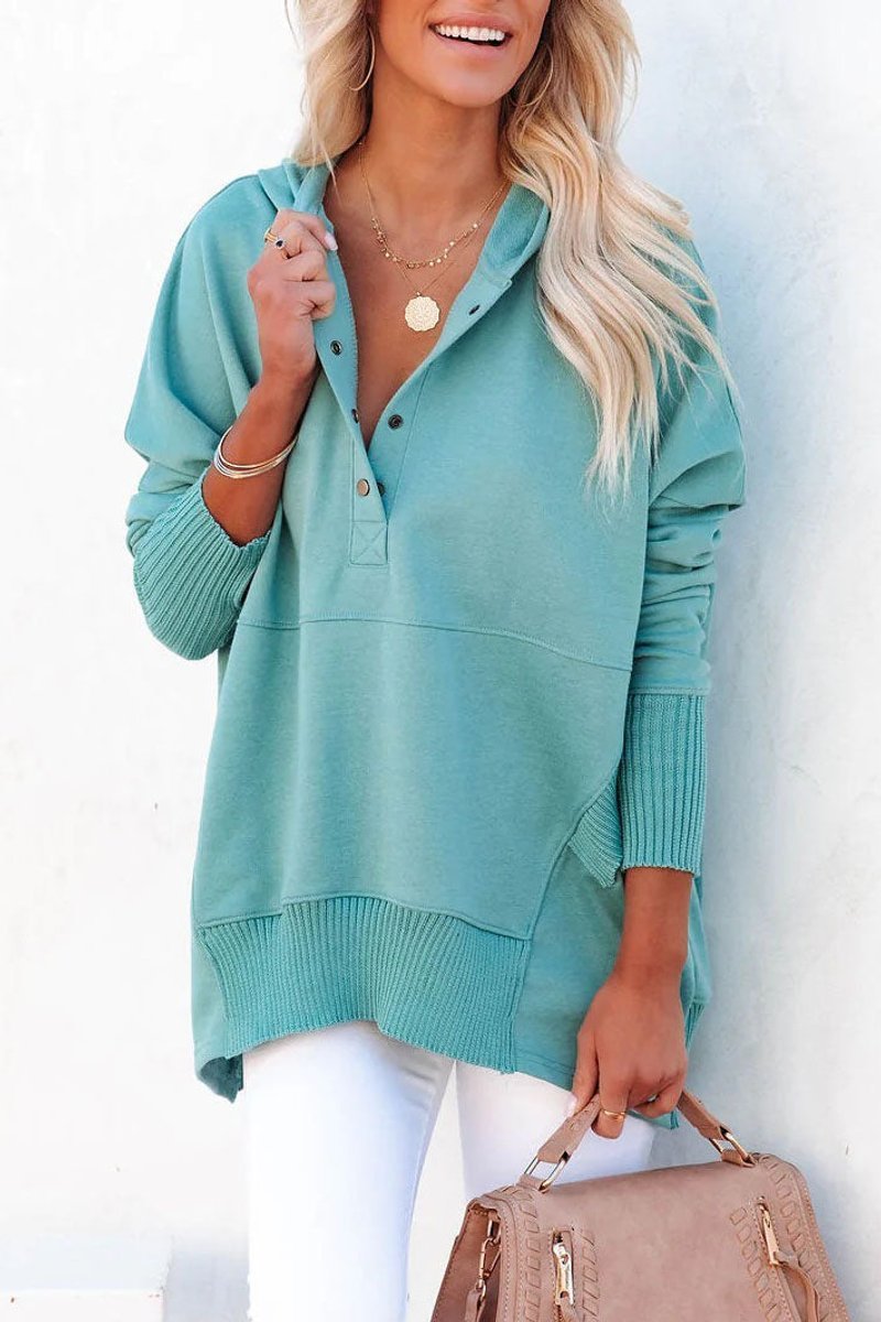 Women's Oversized Hoodie - Light Blue