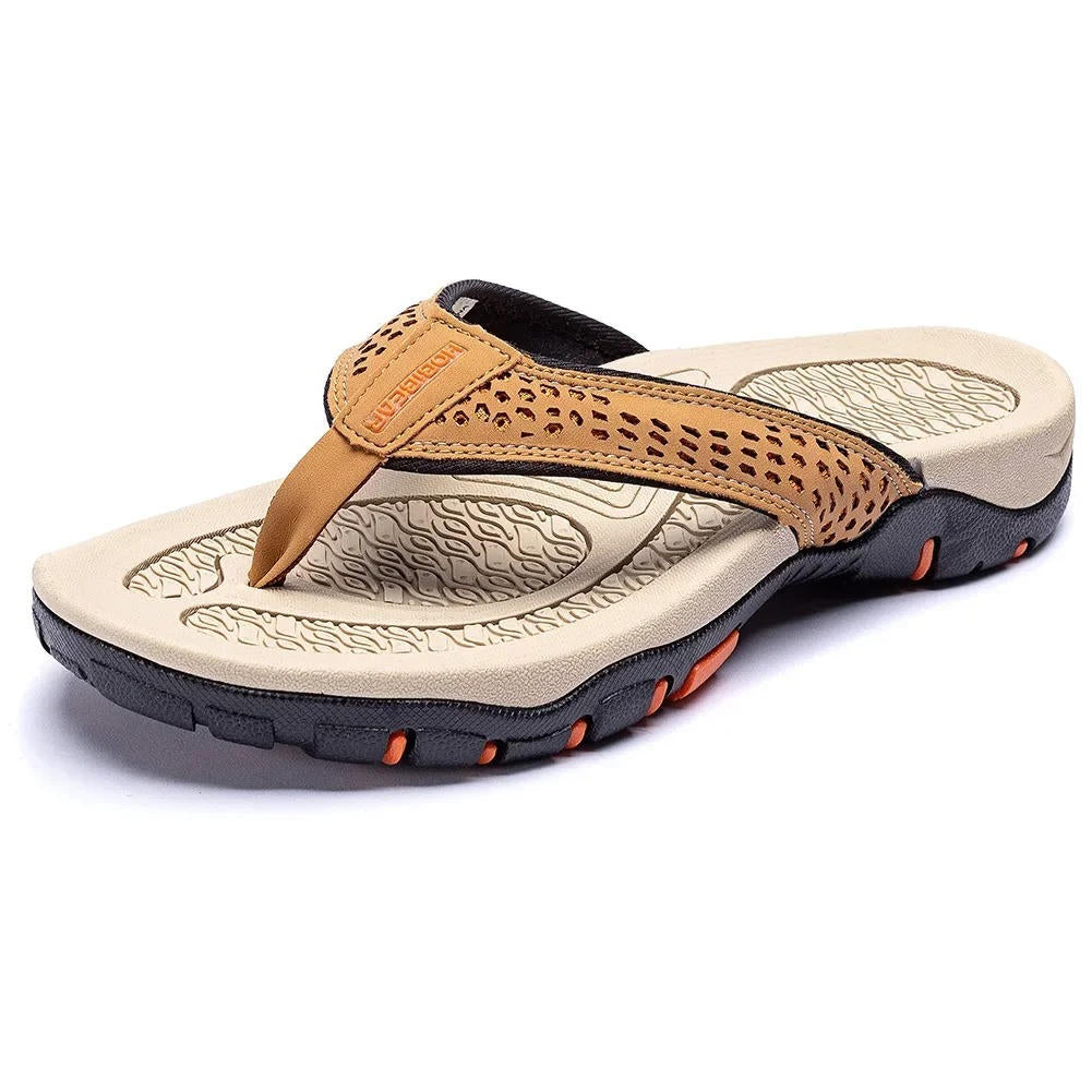 Reid Men's Leather Flip Flop Sandals 1