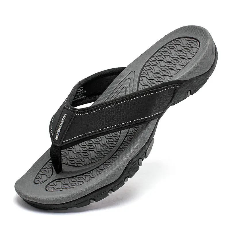 Reid Men's Leather Flip Flop Sandals 11