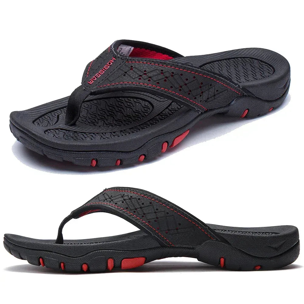 Reid Men's Leather Flip Flop Sandals 8