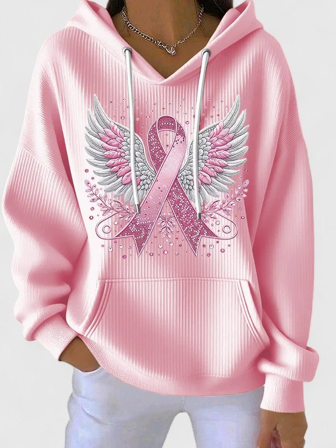 Women's Awareness Ribbon Hoodie - Pink