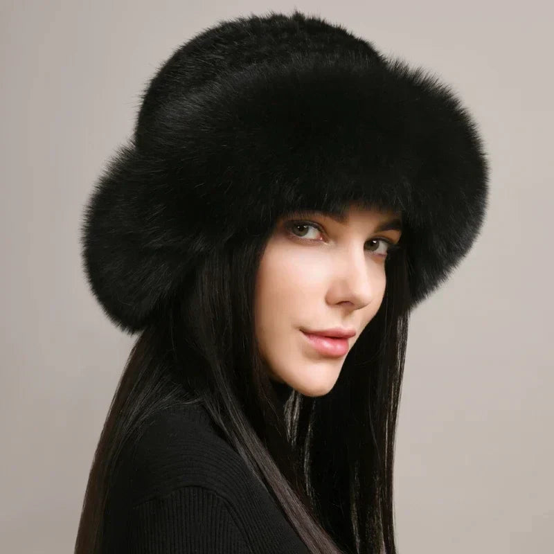 Rosie Women's Faux Fur Bucket Hat 1