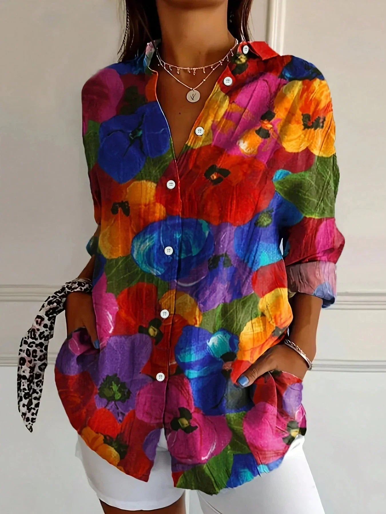 Rosie Women's Floral Printed Blouse 6