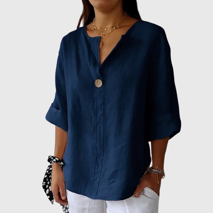 Women's Oversized Blouse - Blue