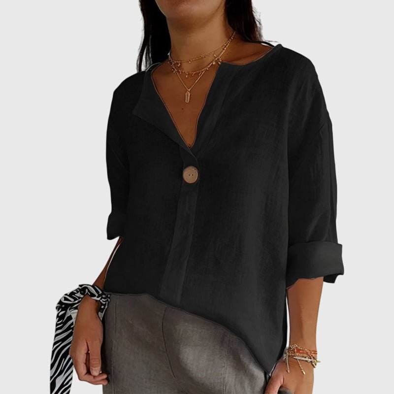 Women's Oversized Blouse - Black