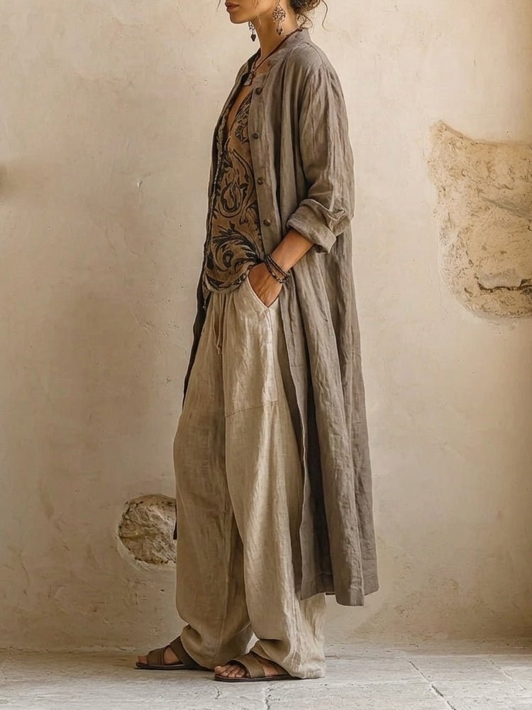 Women's Oversized Duster Wool Coat