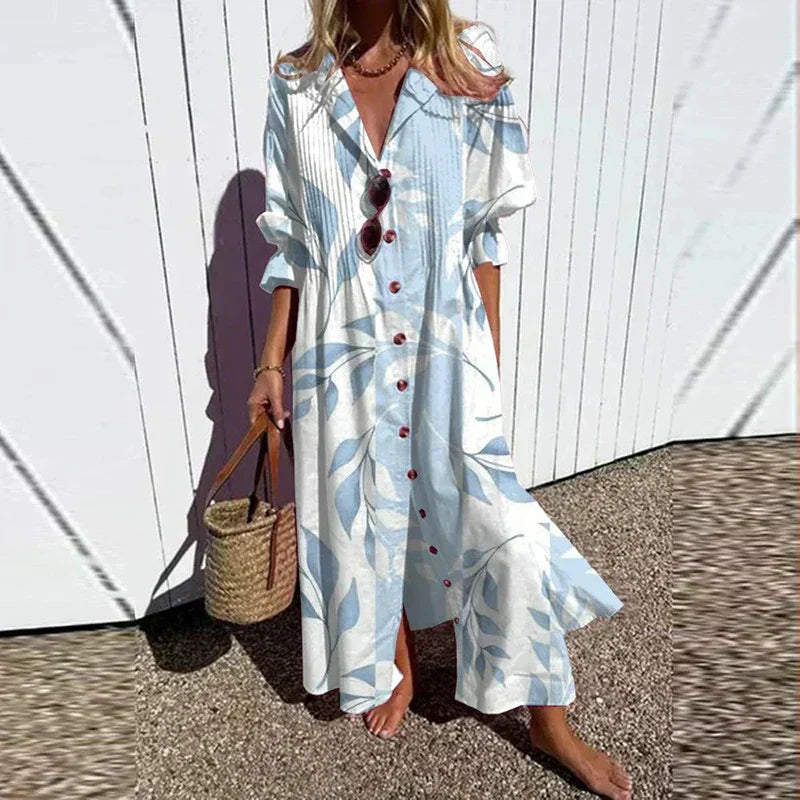 Ruby Women's Floral Cotton Maxi Dress 5