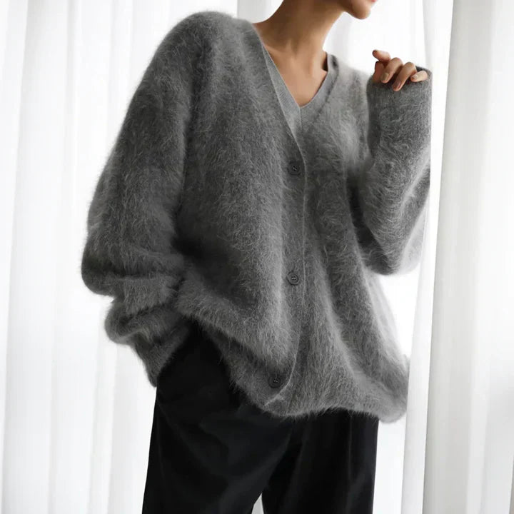 Ruby Women's Oversized V-Neck Cardigan 4