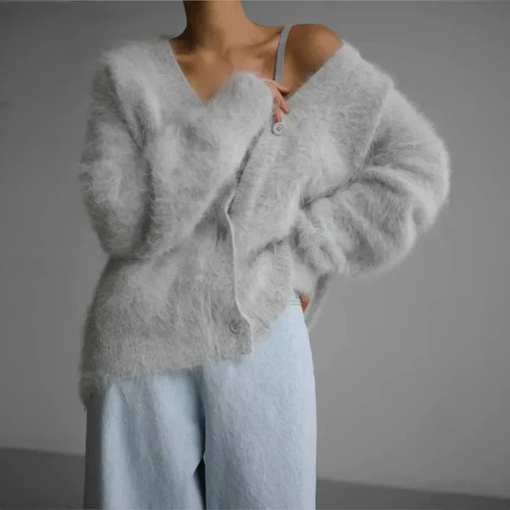 Ruby Women's Oversized V-Neck Cardigan 5