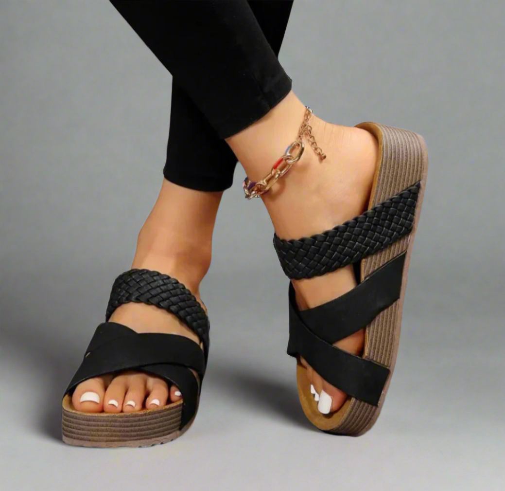 Ruby Women's Woven Platform Wedge Sandals 3