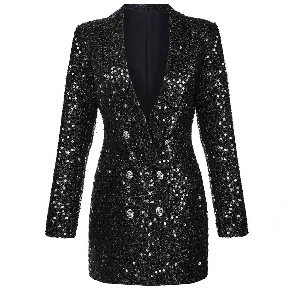 Sequin Blazer Mini Dress