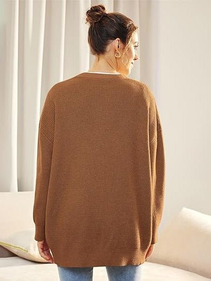 Women's Ribbed V-Neck Cardigan