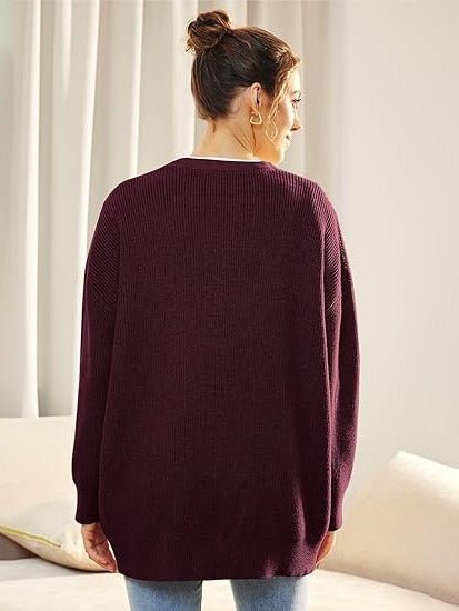 Women's Ribbed V-Neck Cardigan