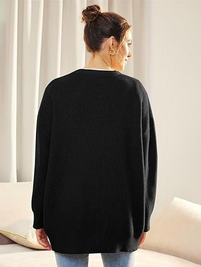 Women's Ribbed V-Neck Cardigan