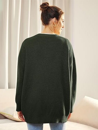 Women's Ribbed V-Neck Cardigan