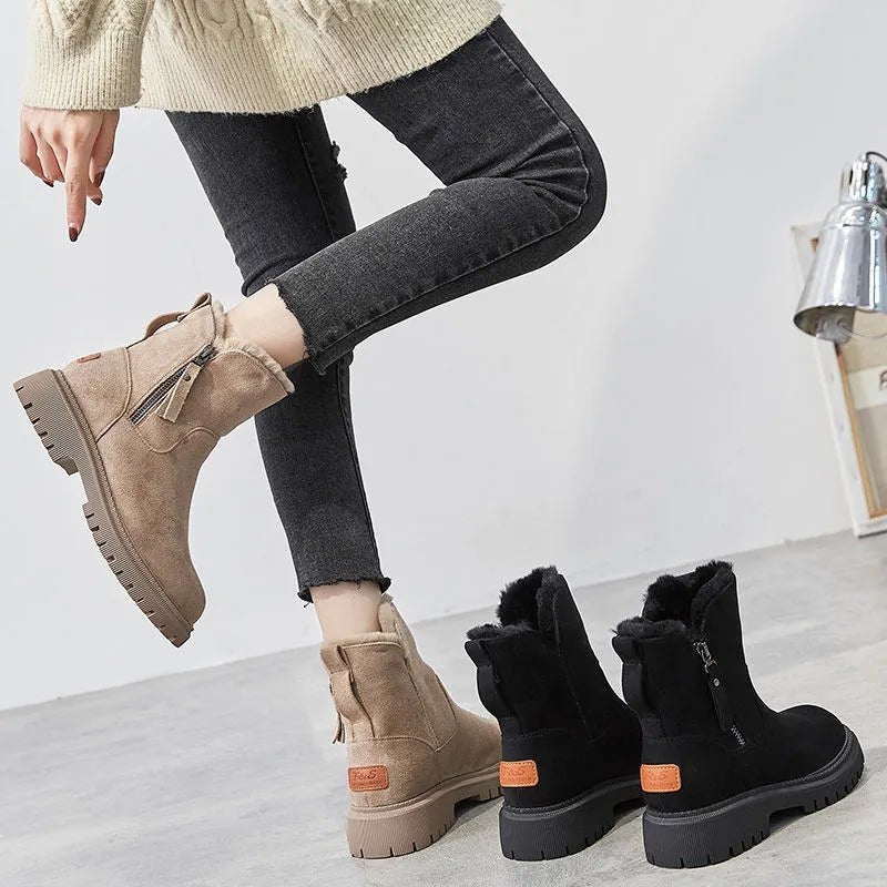 Women's Suede Snow Boots