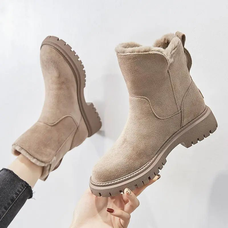 Women's Suede Snow Boots