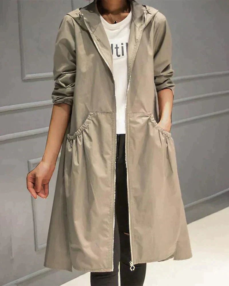 Women's Trench Coat - Beige