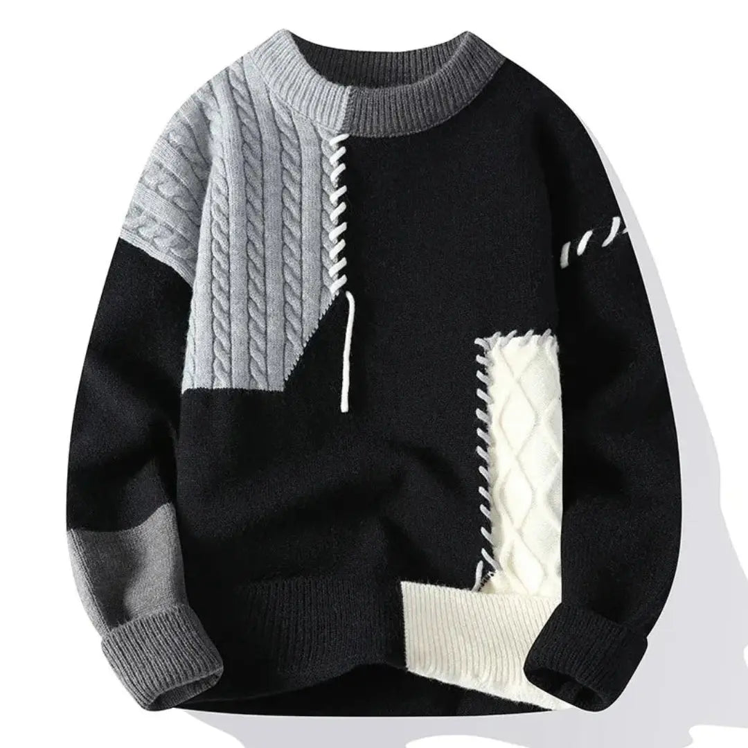 Sebastian Men's Cable Knit Pullover Sweater 2
