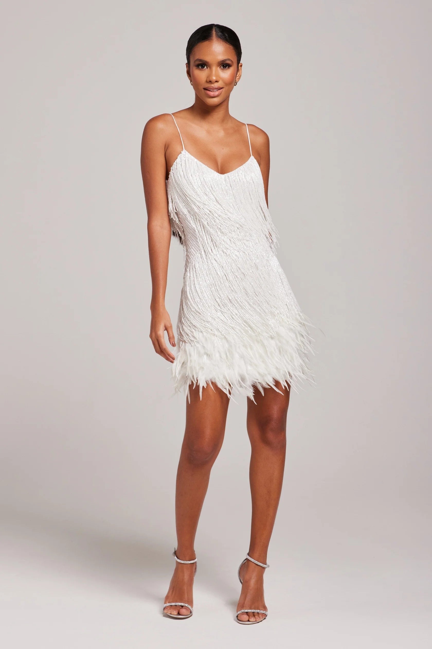 Sequin Fringe Mini Dress