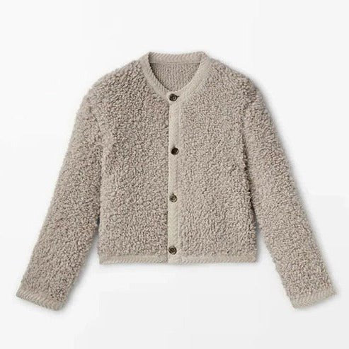 Women's Cropped Knit Cardigan - Khaki