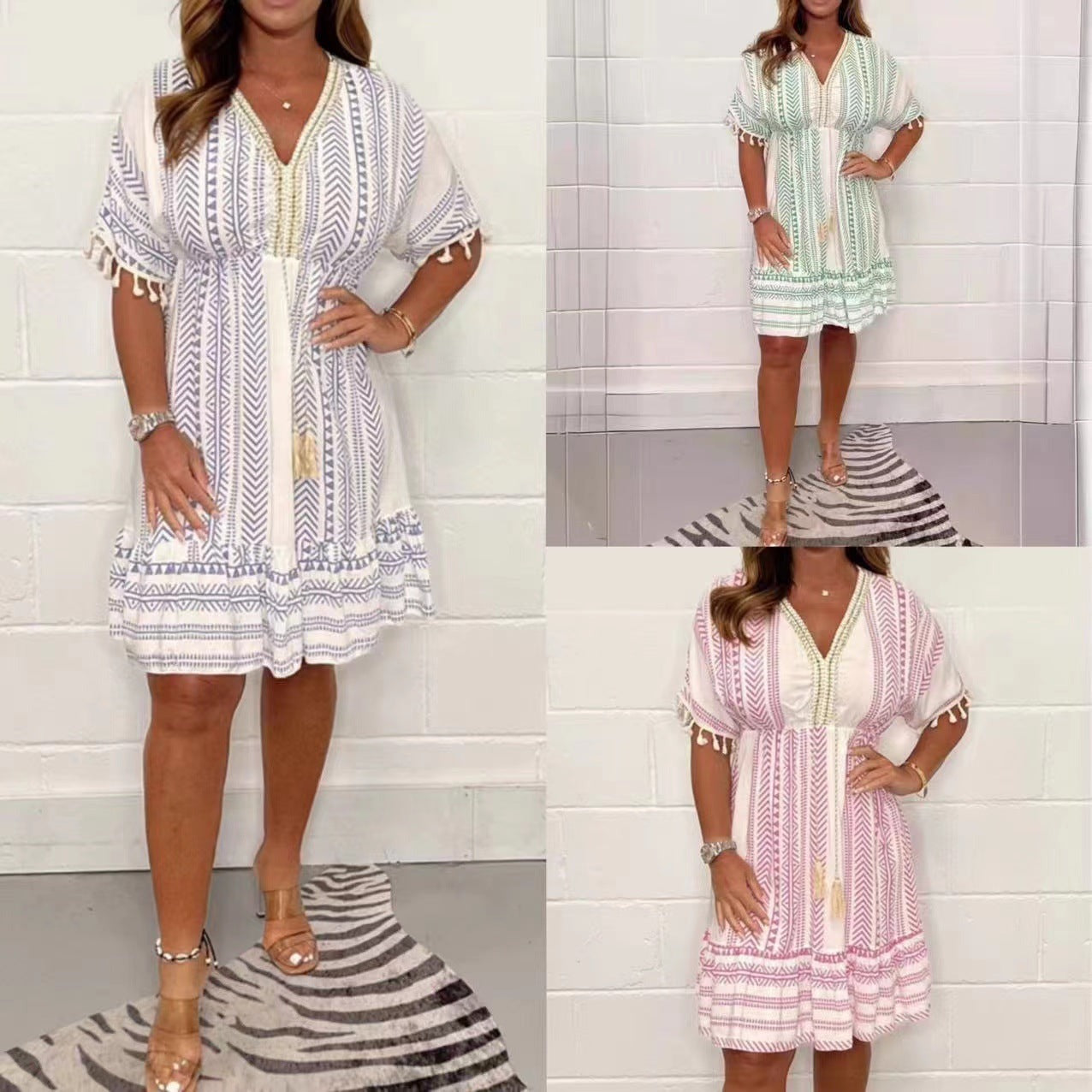Boho Summer Mini Dress